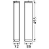 Osram, Plafonnier, Bathroom Wall Luminaire IP44 E14 455mm E14 Chrome (...