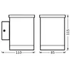 Osram, Éclairage d'extérieur, Endura Style Solar Wall Quadro Gris fonc...