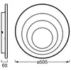 Osram, Plafonnier, ORBIS SPIRAL MAIN AND SIDE LIGHT 505mm 42W Blanc (2...