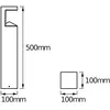 Osram, Éclairage d'extérieur, ENDURA STYLE PYRAMID 50cm Post 9W (600 l...