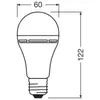 OSRAM LED lampe de camping avec batterie rechargeable intégrée, aussi lumineuse que des lampes de 60W traditionnelles, lumière blanc chaud (2700K), idéale pour le jardin ou comme éclairage d'urgence
