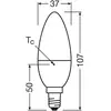 OSRAM LED Superstar Classic LED-Lampe in B-Kolbenform mit drei Lichtsz...