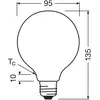 OSRAM LED Superstar Classic Globe G 95 en forme de bouclassique en ver...