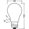 Lampe à LED OSRAM Superstar Classic A 100 en verre dépoli, 7,2 W, 1521...