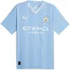 PUMA MCFC 770437-01 Home Authentic Jersey T-Shirt Unisexe Team Light Blue-White Taille M