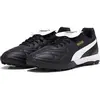 PUMA Chaussures de football King Top Tt unisexes, Puma Black PUMA White PUMA Gold, 41 EU