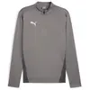 Puma teamgoal training 1/4 zip top in de kleur grijs.
