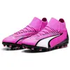 PUMA Chaussures de football Ultra Pro Mg pour homme, Poison Pink PUMA White PUMA Black, 45 EU