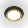 Maytoni Hoop Downlight Encastré Rond Noir, Or Gx53