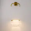 Maytoni Cabaret LED wandlamp messing en glas, 850 lm, 3000 K