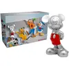 Bullyland 100 Jahre Walt Disney, Disney Set, 4 Spielfiguren: Sonderbemalung für Mickey Maus (rot/platin)