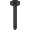 Bras de douche plafond - DURAVIT - Universal 20 cm - Noir mat - Métal ...