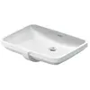 Duravit No.1 inbouwwastafel 55x40x16cm inbouw Hoogglans Wit