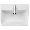 Duravit, Évier, Meuble vasque No 1 avec trop-plein, 1 trou pour robine...