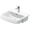 Duravit, Lavabo, HEBWT No 1 blanc, avec trop-plein, 1 trou pour robine...