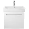 Duravit, Lavabo, Meuble vasque No 1 avec trop-plein, 1 trou pour robin...