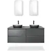 Duravit, Miroir cosmétique, Miroir Ketho.2 avec éclairage 400x700x33mm...
