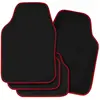 WOLTU Tapis Voiture Universel, Tapis de Voiture en Tissu, 4 pièces, Av...