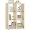 Bibliothèque WOLTU - 6 Cubes en Bois - Étagère Rangement Peut être pla...