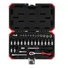 Red 3300051 - Jeu de clés à douille 1/4 SW4-13mm 33 pcs , R49003033 - Gedore