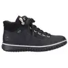 Basket Montante Cuir Rieker Namur - Noir - Femme - Lacets - Plat