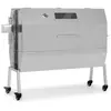 Barbecue charbon - Klarstein Sauenland Pro XL Suckling Pig Grill - Rôtissoire à charbon de bois - broche rotative - Argent