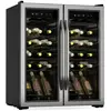 Klarstein Vinamour Wijnkoelkast - 2 Koelzones - 7 Schappen - Touch Bediening - UV-Bescherming - Zwart