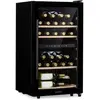 Klarstein Barossa 34 Duo - Wijnkoelkast - 34 Flessen - 80 Liter - 2 Zones - Touch bediening - Zwart