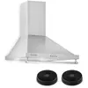 KLARSTEIN Montblanc Hotte aspirante + 2 filtres recyclage d'air 610m³/h - gris