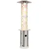 BLUMFELDT Goldflame Style radiateur de terrasse 11,2 kW vue 360 ° mobile argent