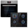 Klarstein - Kalahari Ignito Four encastrable Electrique / Gaz 68 l noir inox