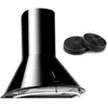 KLARSTEIN Lumio Neo Hotte aspirante + 2 filtres recyclage d'air 610 m³/h noir