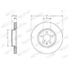 Remschijf DDF2664C Ferodo