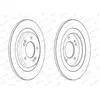 FERODO Disques de frein pour KIA: Ceed & HYUNDAI: i30 (Ref: DDF2482C)