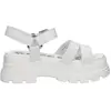 Buffalo ASPHA TS Sandal Sandalen Plat - Wit - Maat 40