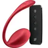 Satisfyer Oeuf Vibrant Sans Fil Connecté Shiny 8 x 4cm Rouge