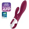 Satisfyer, Bluetooth Rabbit, Heated Affair, 20,5 cm, met app, met warm...