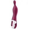 Satisfyer, A-punt vibrator, 'A-Mazing 1, 21,5 cm', waterdicht, oplaadbaar, flexibele punt