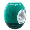 Satisfyer Masturbator Egg, verschillende structuren, hydro-actief TPE, geen glijmiddel nodig, voor eenmalig gebruik