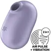 Satisfyer, vibrator, drukgolfvibrator, 'Pro To Go 2', 8,5 cm, ideaal voor onderweg, 2 motoren