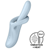 Satisfyer - Heat Flex 4 - Verwarmende Rabbit Vibrator - Lichtblauw