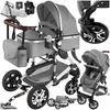 tectake® - Multifunctionele Kinderwagen Mats - 2-in-1 Babywagen inclus...