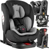 tectake® Draaibare Autostoel - Kinderstoel - i-Size goedkeuring - Isofix autostoel - Zitverhoger - Kinderzitje auto - Autostoeltje - 5-punts-gordel - Vanaf geboorte tot 150cm/36kg