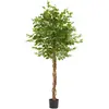 FLEUR-PLANTE ARTIFICIELLE - TECTAKE - Ficus artificiel FIDA à l'aspect naturel avec beaucoup de volume entretien facile - 180 cm