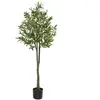 Plante artificielle - TECTAKE -  Olivier artificiel OLEAND à l'aspect naturel très volumineux entretien facile - Hauteur 150 cm