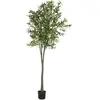 Plante artificielle - TECTAKE -  Olivier artificiel OLEAND à l'aspect naturel très volumineux entretien facile - Hauteur 210 cm
