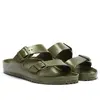Birkenstock Arizona, Sandales Femme (étroit), Kaki, 41 EU