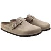 Sandales - nu-pieds birkenstock boston sfb leoi regular tabacco brown