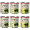 Offre d'essai Feringa Classic Meat Menu 6 x 800 g pour chat Lot mixte I : volaille, agneau & lapin, poulet & truite