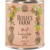 6x800g Adult boeuf Rosie's Farm - Pâtée pour chien